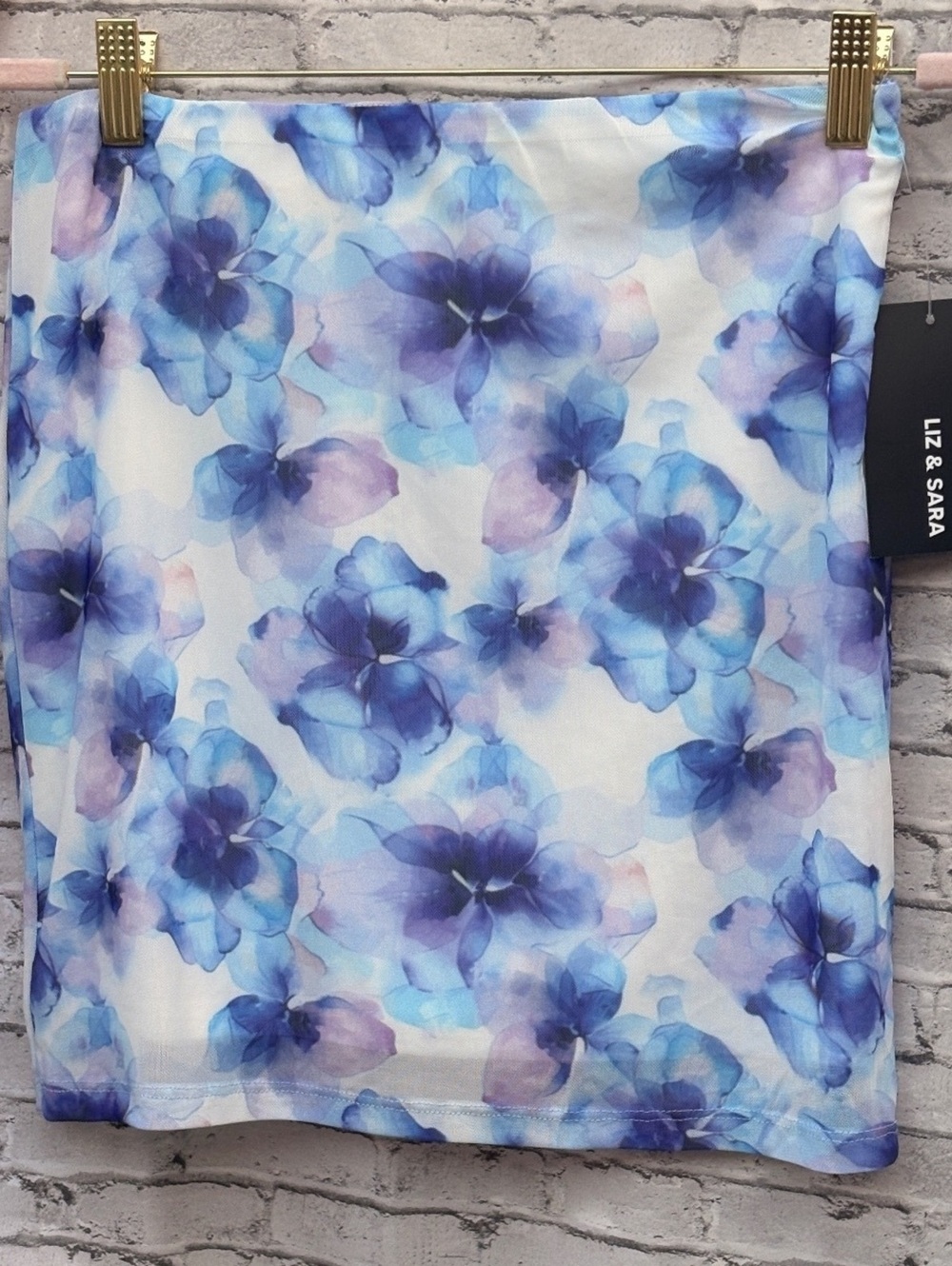 Romantic Y2K Vintage Liz & Sara Floral Print Skirt Size Large